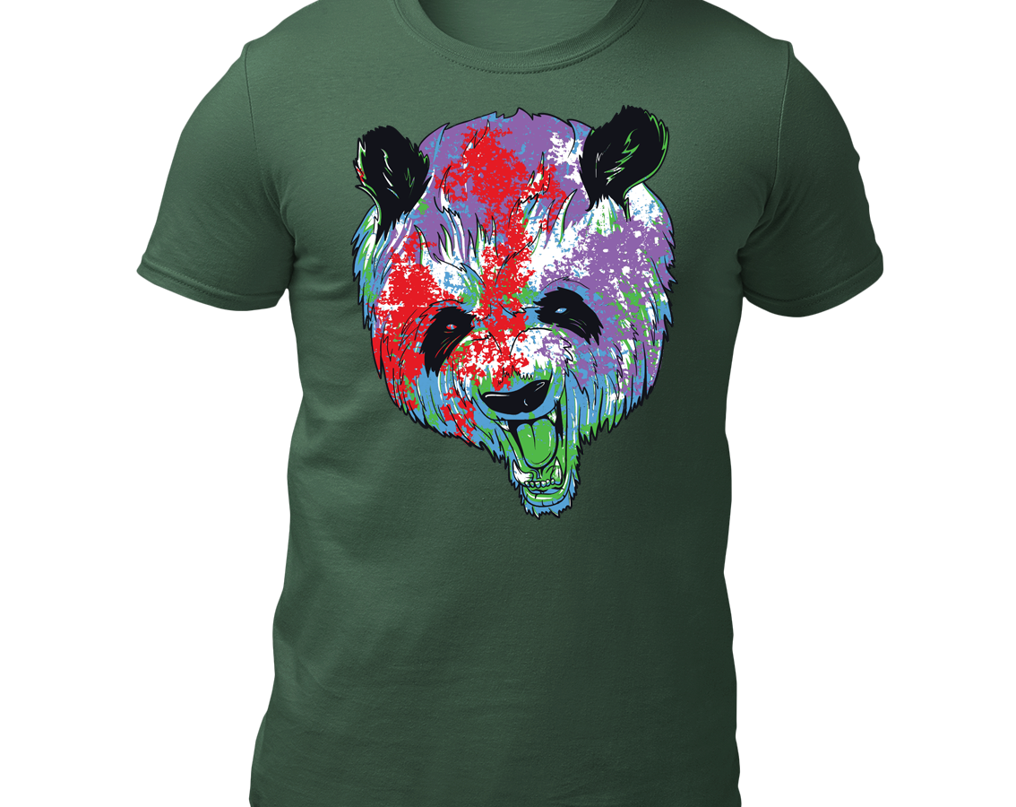 Colour Splattered Panda