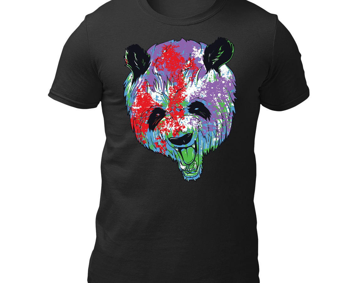 Colour Splattered Panda