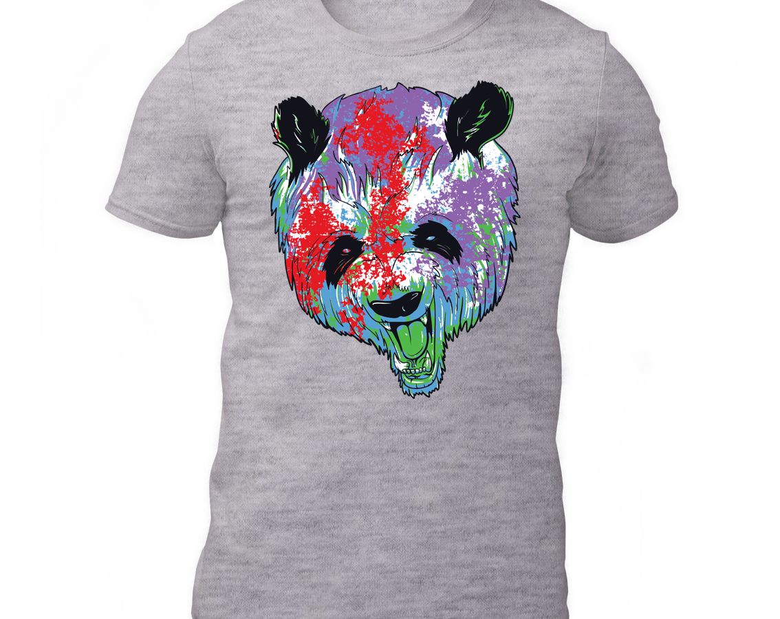 Colour Splattered Panda