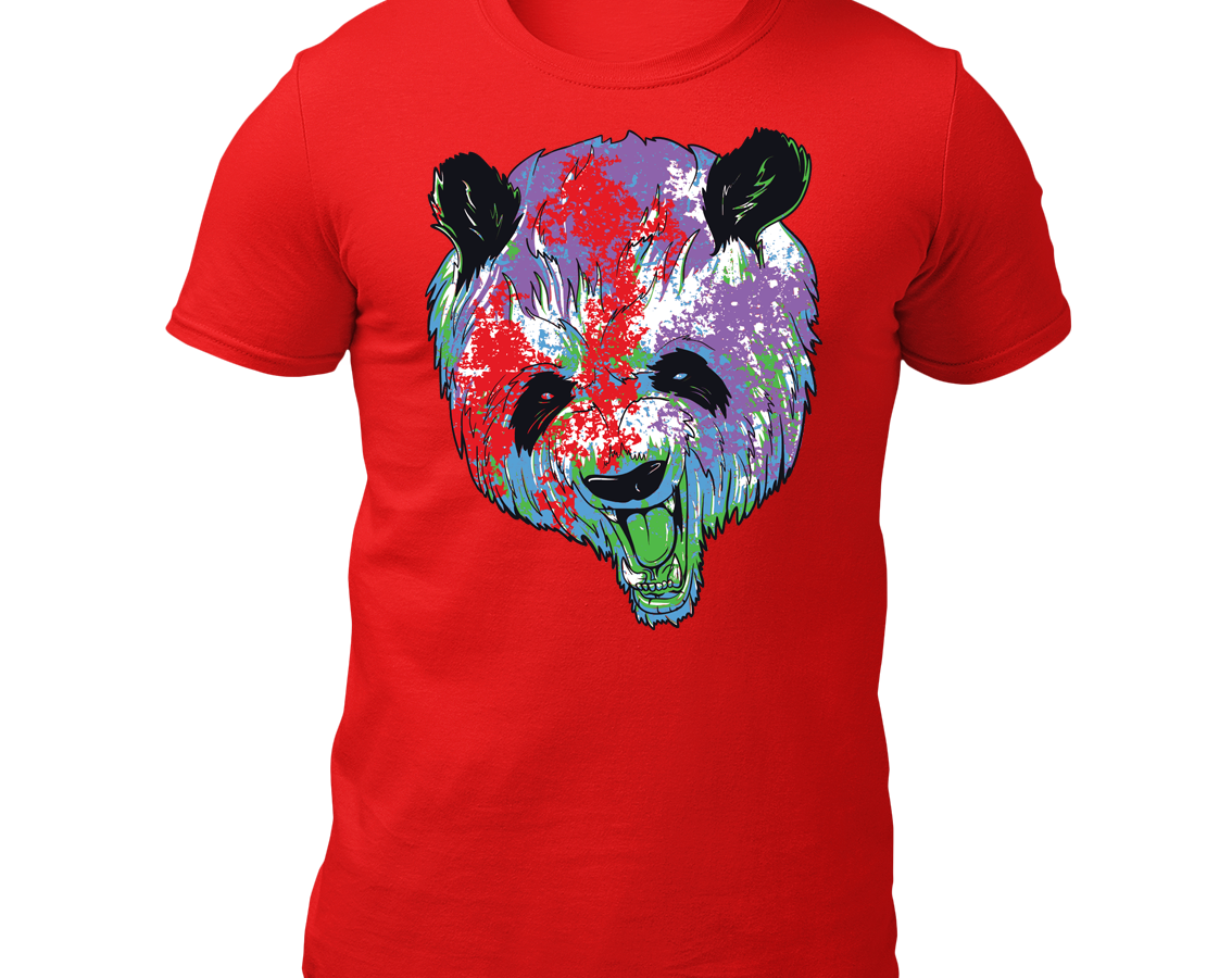 Colour Splattered Panda