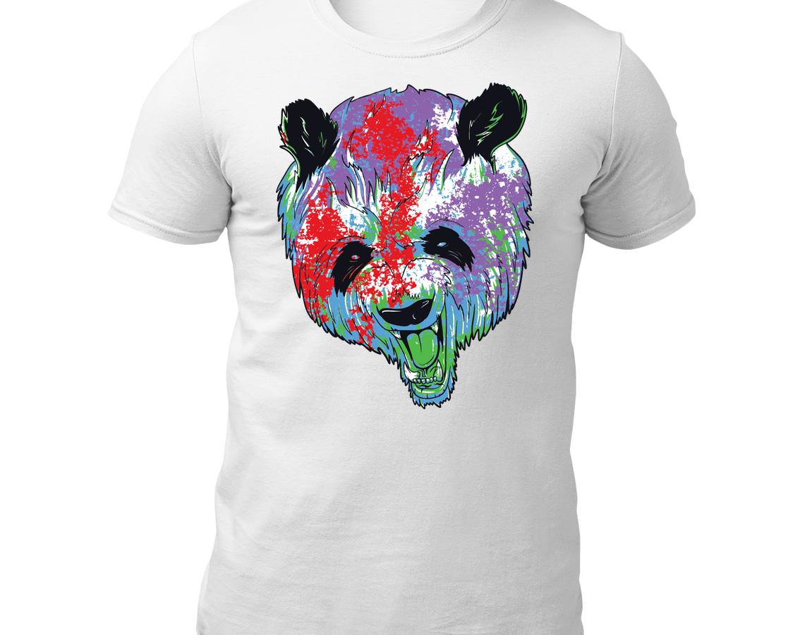 Colour Splattered Panda