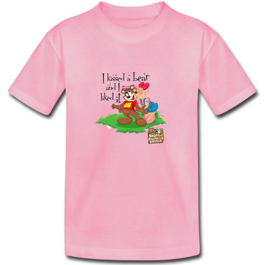 The Bears of Blueberry Forest ‘I Kissed a Bear’ T-shirt – baby-pink