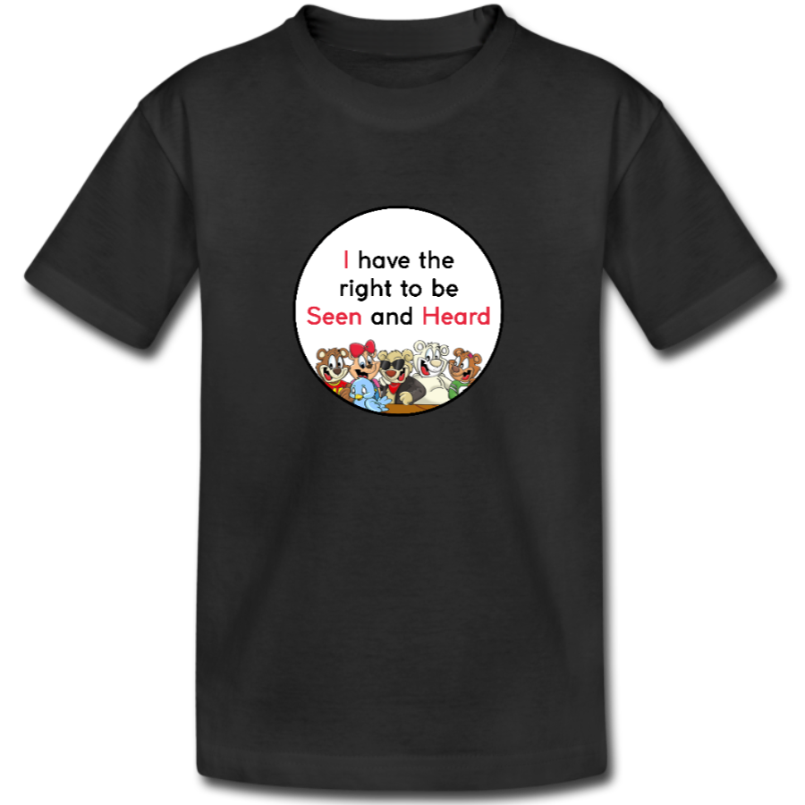 The Bears of Blueberry Forest ‘I Have the Right to be Seen and Heard’ t-shirt