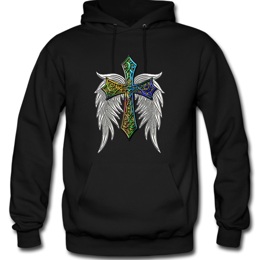 On the Wings of a Prayer Black Hoodie