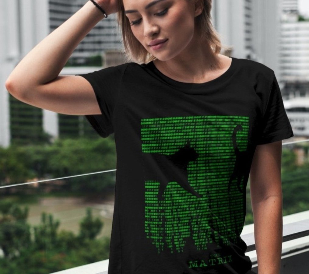 The Matrix cat (Ladies Tshirt)