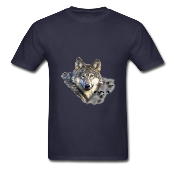 WILDSIDE WOLF on NAVY BLUE