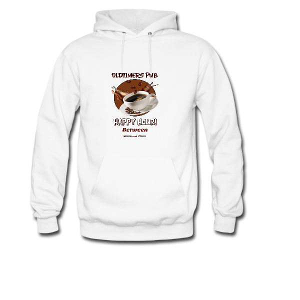 Alizteasetees Unisex Hoodie – Oldtimers Pub Happy Hour 16H00 to 17H00.