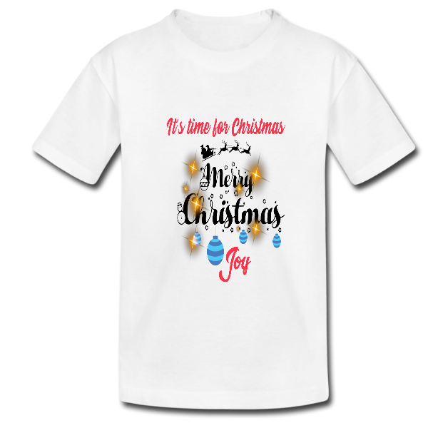 Alizteasetees Kids Tee – It’s time for Christmas Joy.