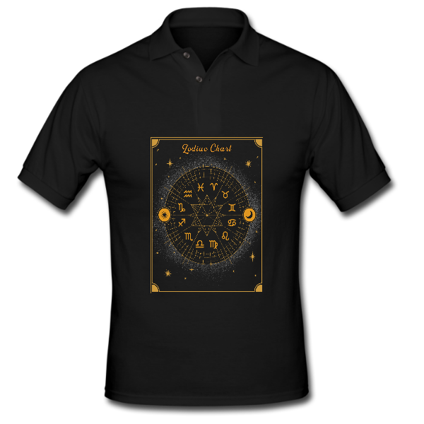 Alizteasetees Mens Golf – Zodiac Chart.