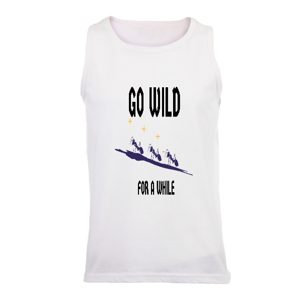 Alizteasetees Mens Vest – Go wild for a while.