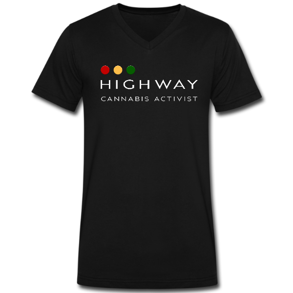 Highway Cannabis Activist Mens V Neck