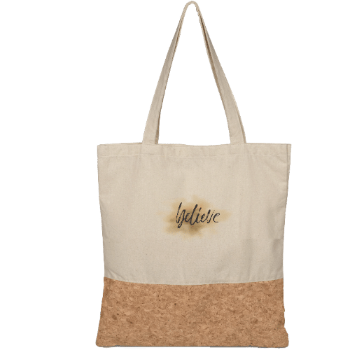 Believe canvas shopper