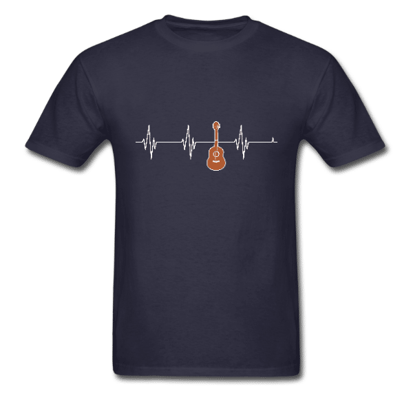 Acoustic Guitar Heartbeat Shirt – Guitar Musician T-Shirt