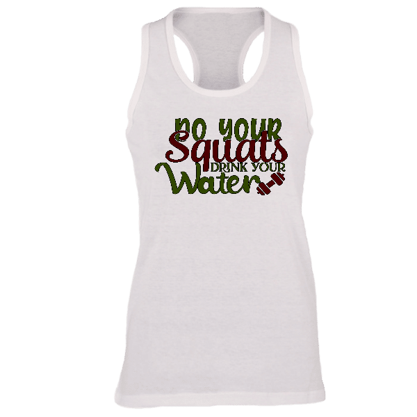 Gym Woman Custom Graphic Racerback