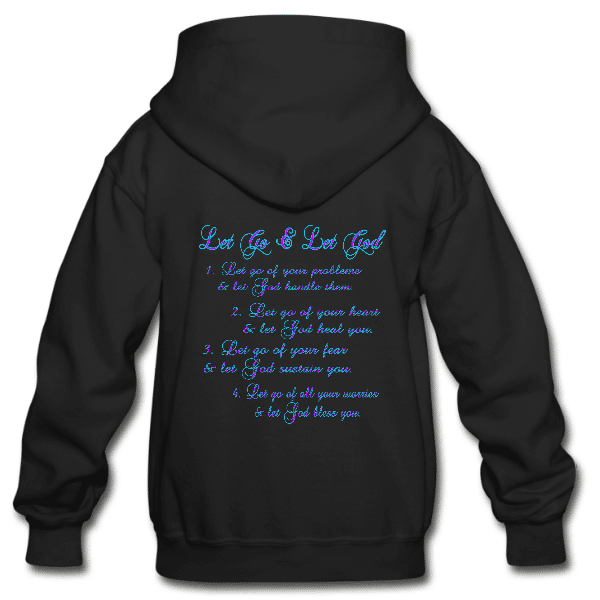 Let go & let God Kids Unisex Custom Graphics Hoodie