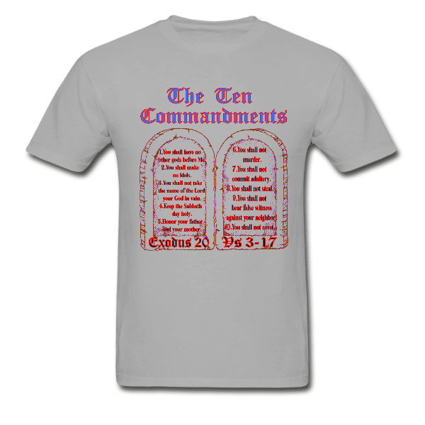 Ten Commandments Unisex Custom Graphics T-shirt