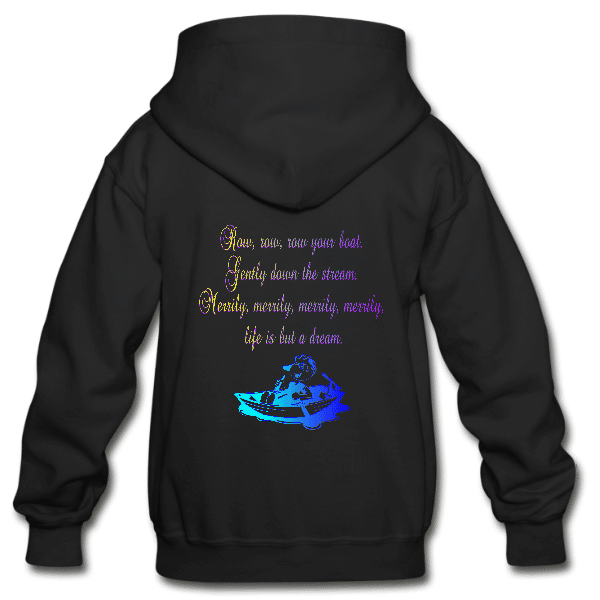 Row Your Boat Unisex Kids Custom Graphics Hoodie