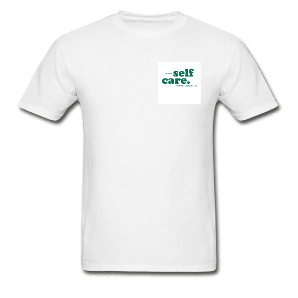 White Self Care Tee Medium