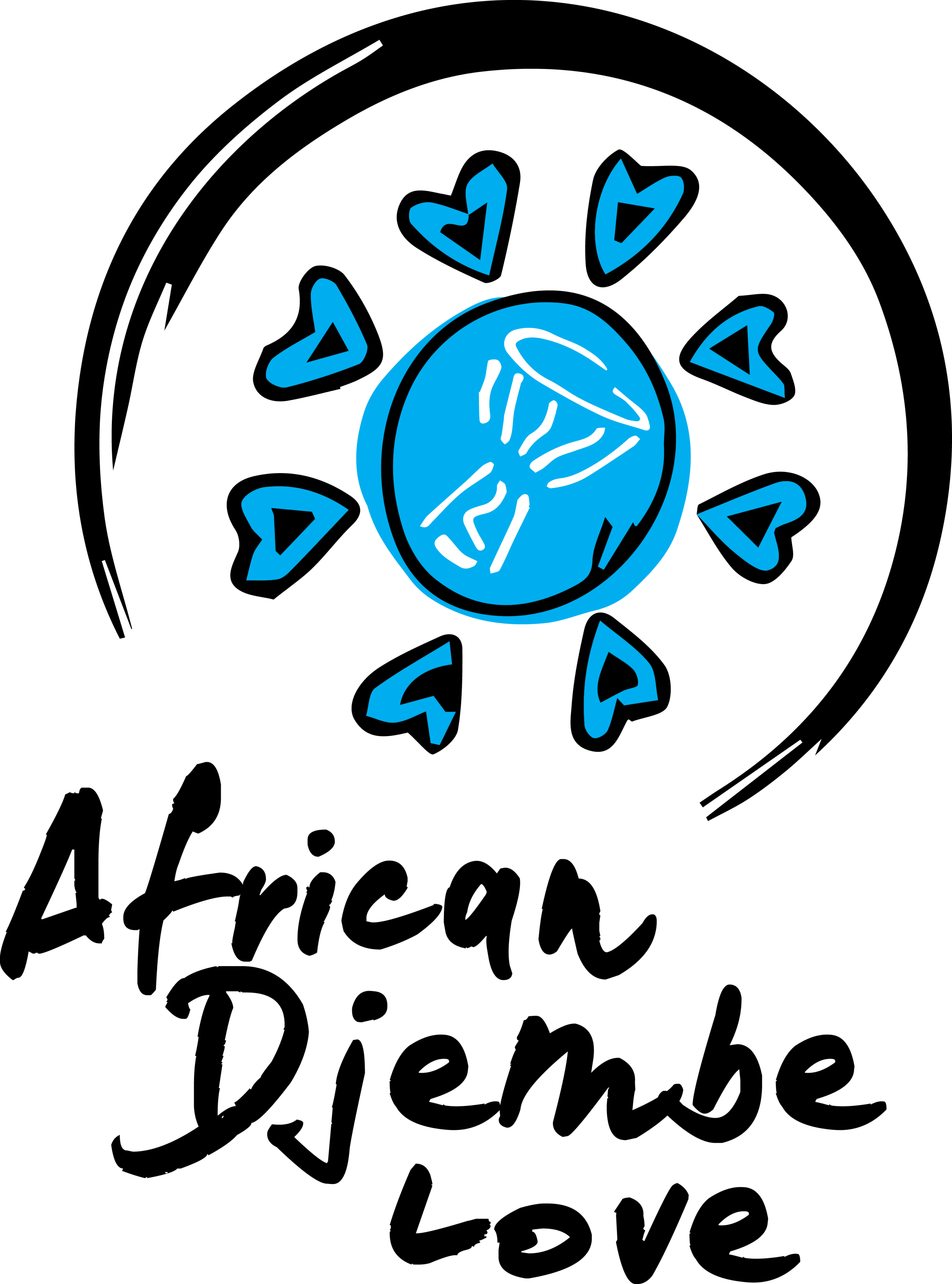 AFRICAN DJEMBE LOVE BLUE