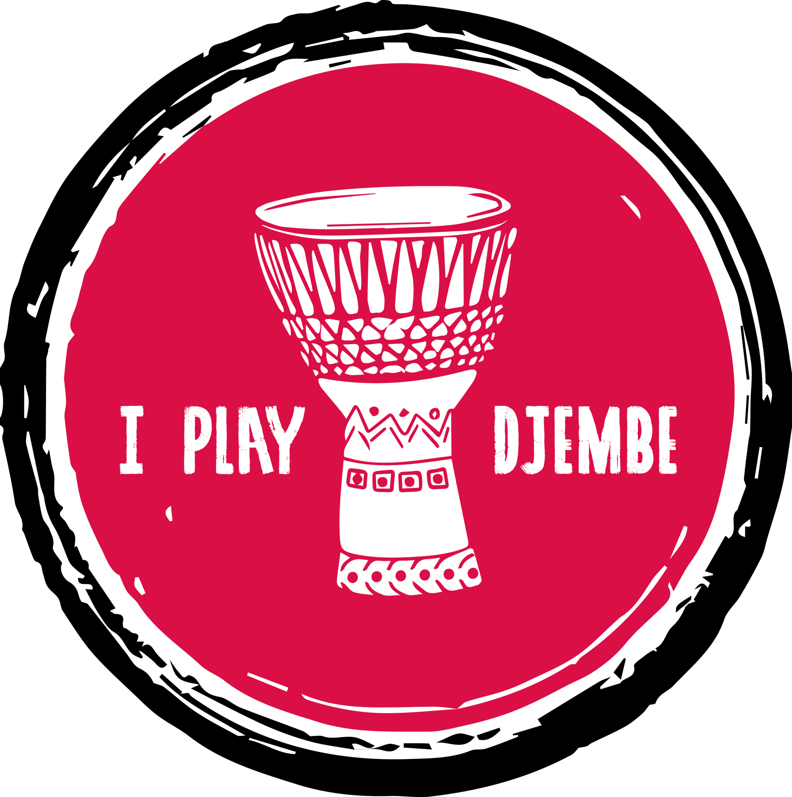 I PLAY DJEMBE CIRCLE PINK