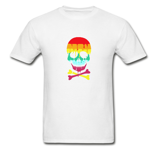 Unisex Coloured Skull T-Shirt