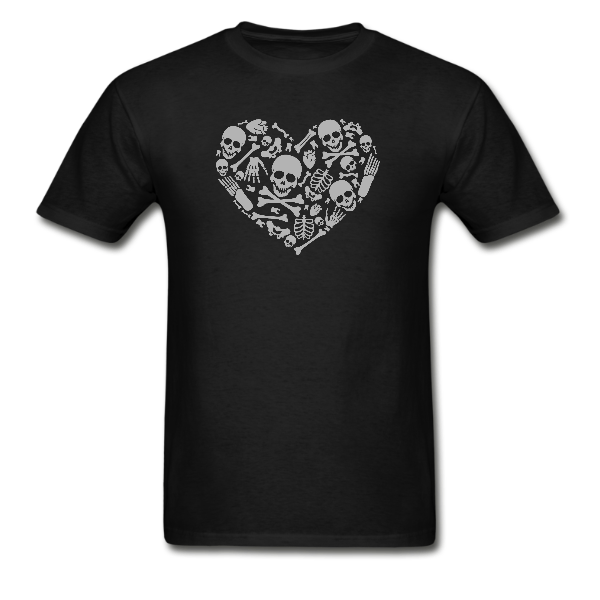 Unisex Skull Heart T-Shirt