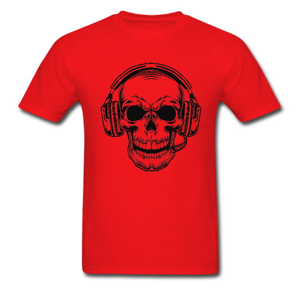 SKULL HEADPHONES GAMER SHIRT