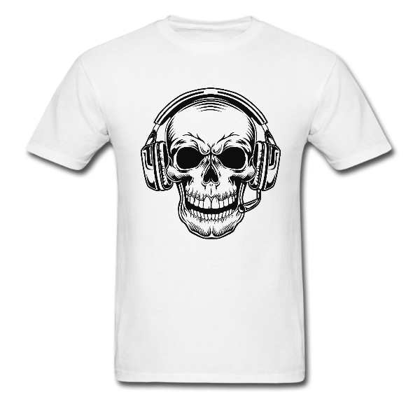 SKULL HEADPHONES GAMER SHIRT