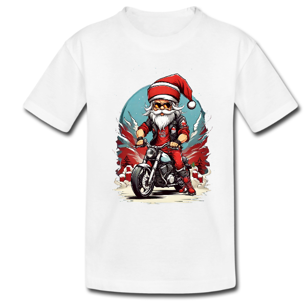 Retro Santa Biker