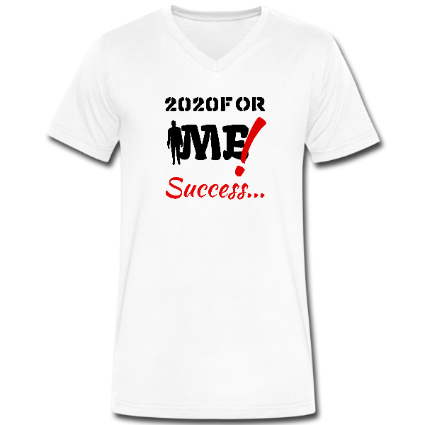 Men’s White ‘2020FOR Me’ V-neck