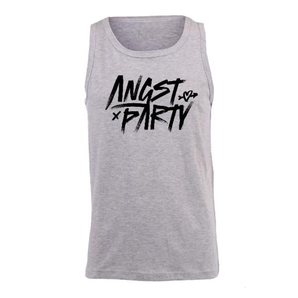 Angst Party Men’s Vest – Black Logo