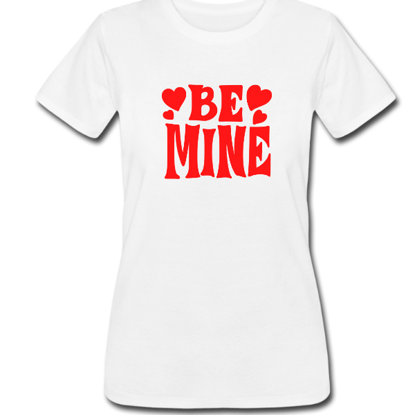 Red Be Mine Valentine’s Day T-Shirt – White