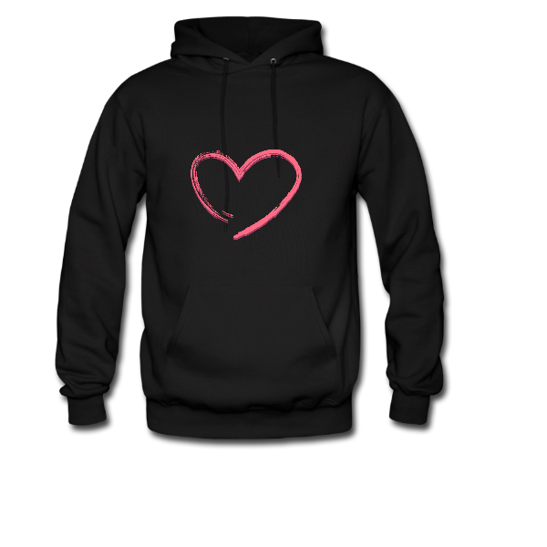 Basic Heart_Black Hoodie