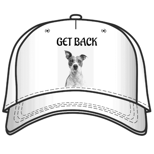 Get Back with a dog 5 panel cap