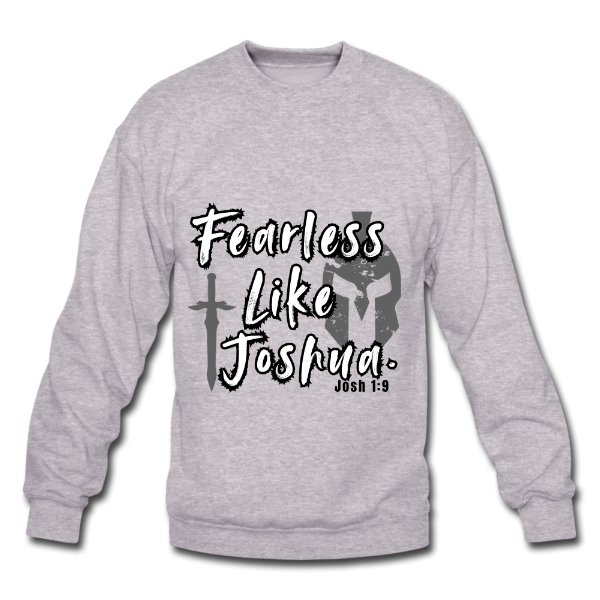 Fearless like Joshua Men’s Grey Sweater