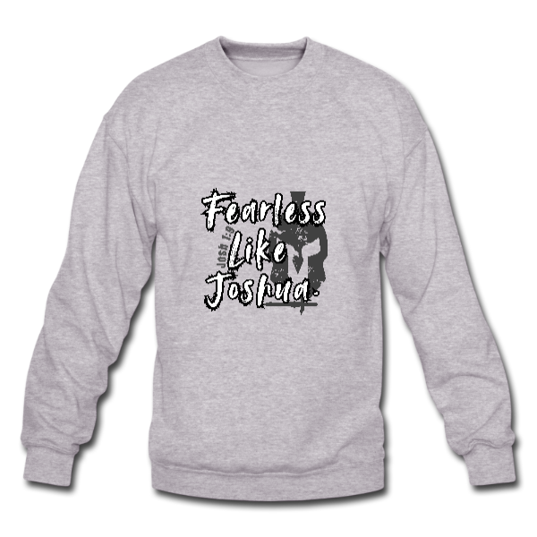 Fearless like Joshua Men’s Grey Sweater