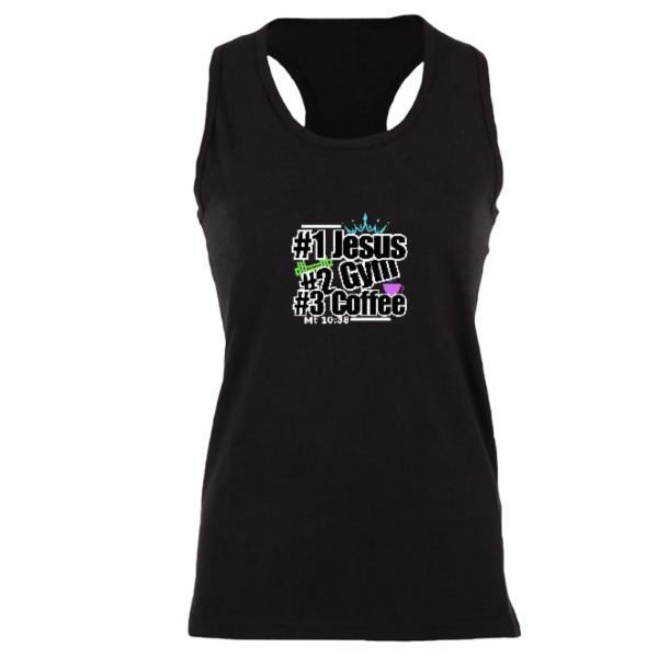 Jesus Gym Coffee Women’s Tank Dark