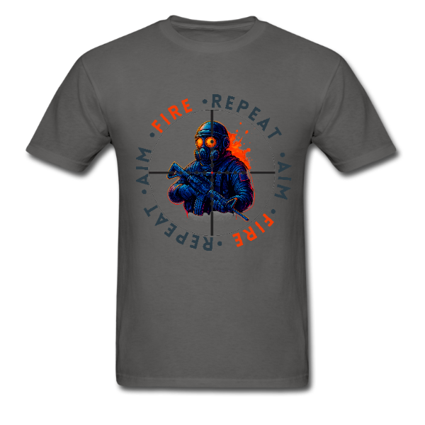Aim, Fire Repeat T-Shirt White