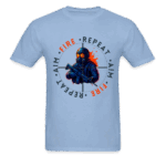 Aim, Fire Repeat T-Shirt White560370Light Bluefront