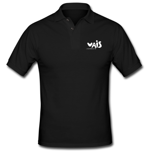 Black Vais Logo Golf-shirt