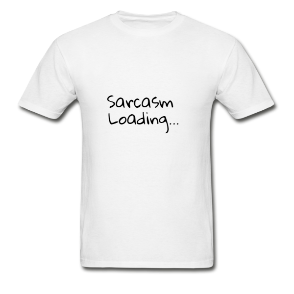 White on black – Sarcasm Loading